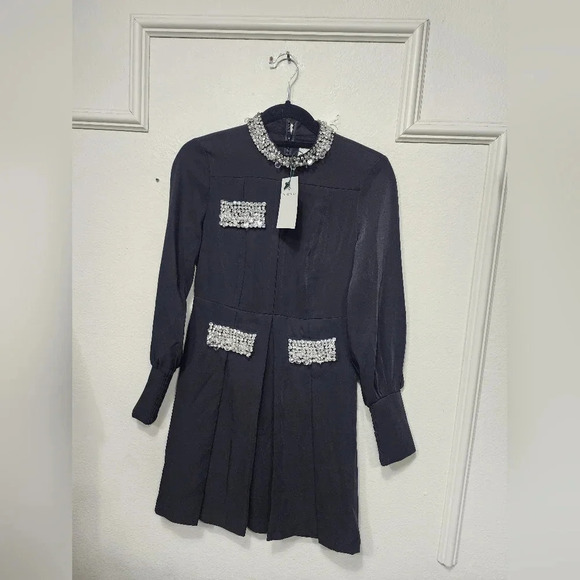 Tuckernuck Embellished Hoyt Dress XXS NWT Holiday Party Formal Glamour Classy - Picture 7 of 13